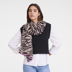 Longchamp Tiger Stole , Oat - OTHER