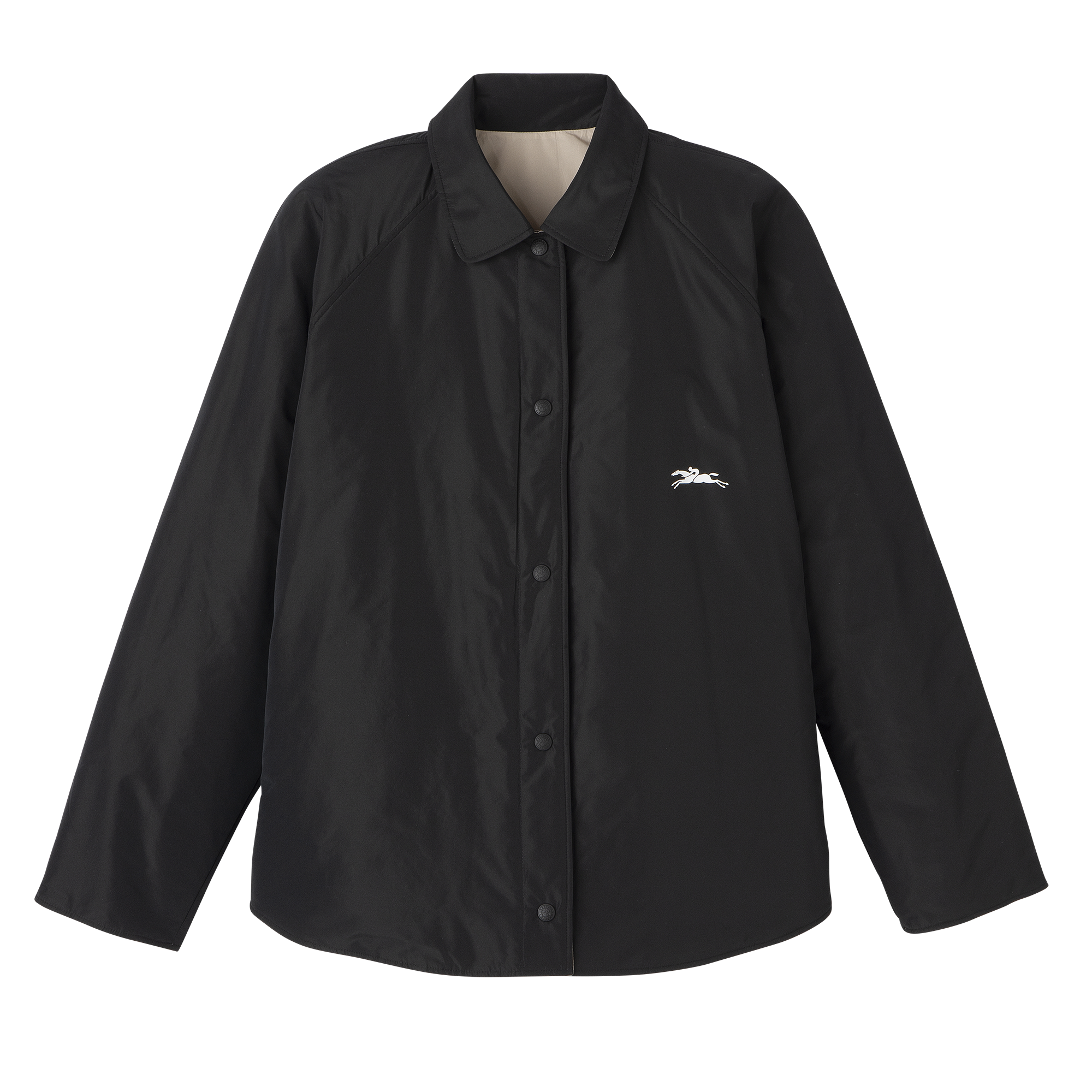 null Padded blouson, Black/Mahogany