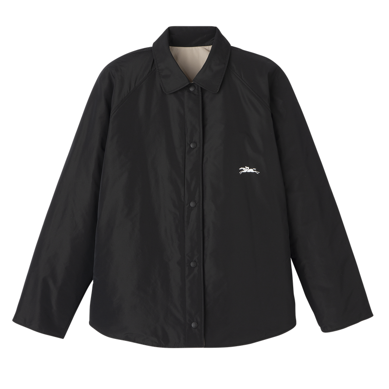 Padded blouson , Black/Paper - Technical taffeta  - View 1 of  7