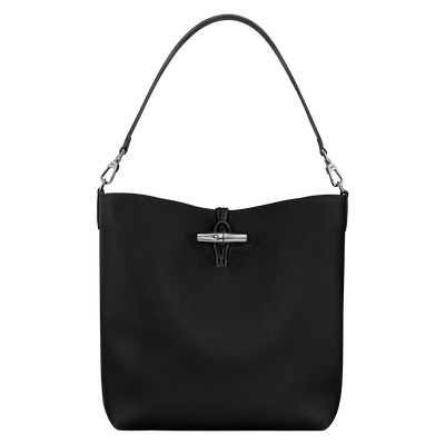 Le Roseau M Hobo bag , Black - Leather