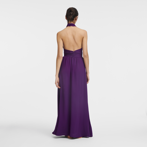 长款连衣裙 , 紫色 - 绉纱 - 查看 3 3