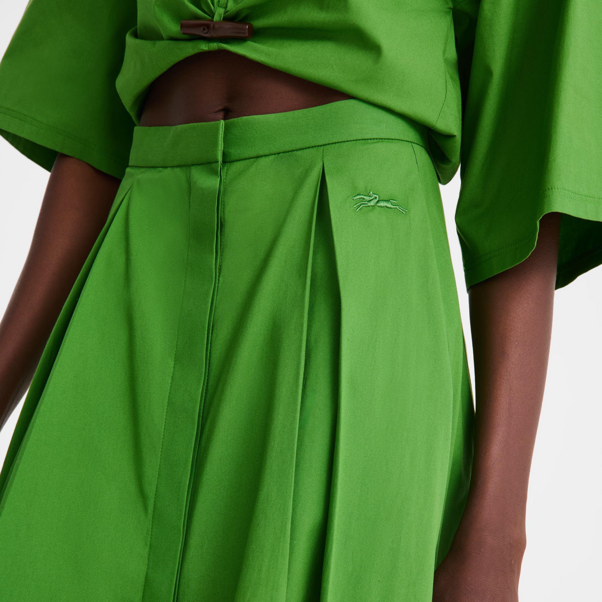 null Midi skirt, Matcha