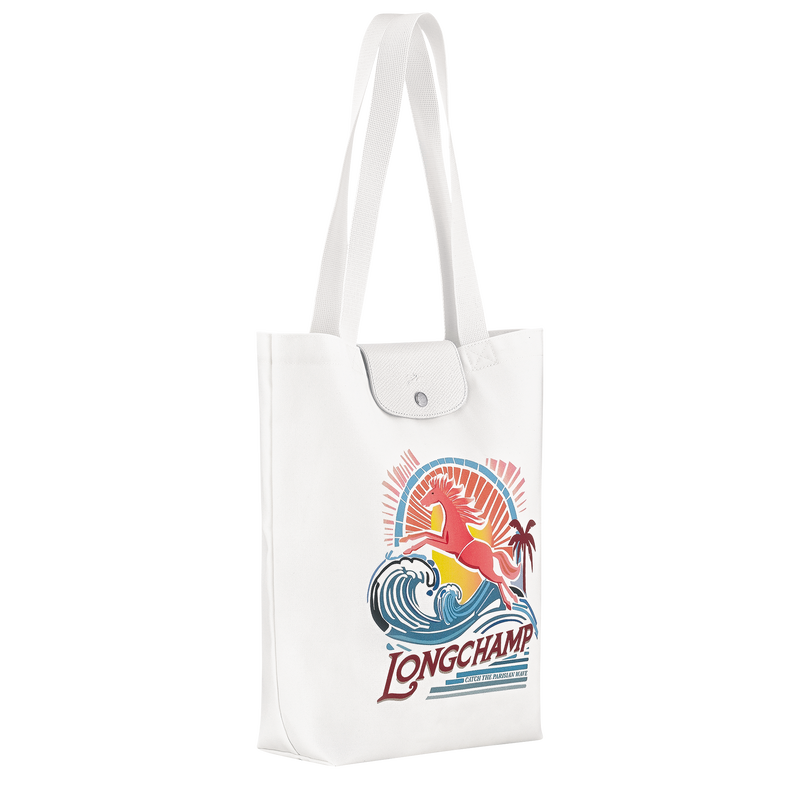Le Pliage Collection M Tote bag , Rainbow - Canvas  - View 3 of  6