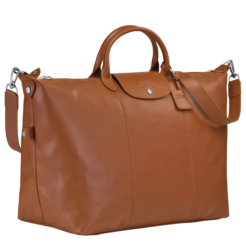 Le Foulonné S Travel bag , Caramel - Leather  - View 3 of  4