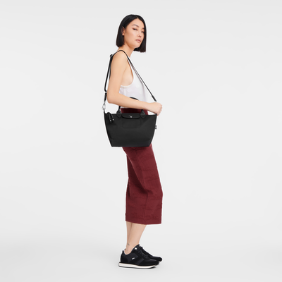Le Pliage Energy S Handbag , Black - Recycled canvas