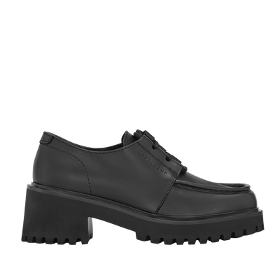 德比鞋 , 黑色 - 皮革