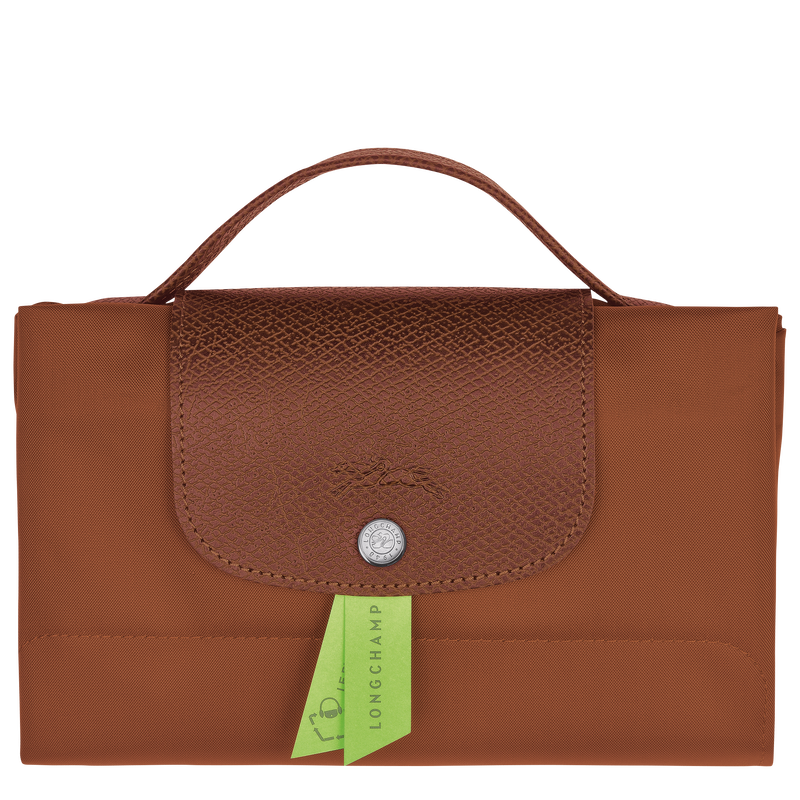 Le Pliage Green S Briefcase , Cognac - Recycled canvas  - View 7 of  7