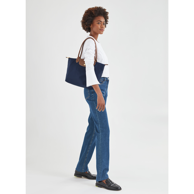 Le Pliage Original M 托特包 , 海军蓝色 - 再生帆布