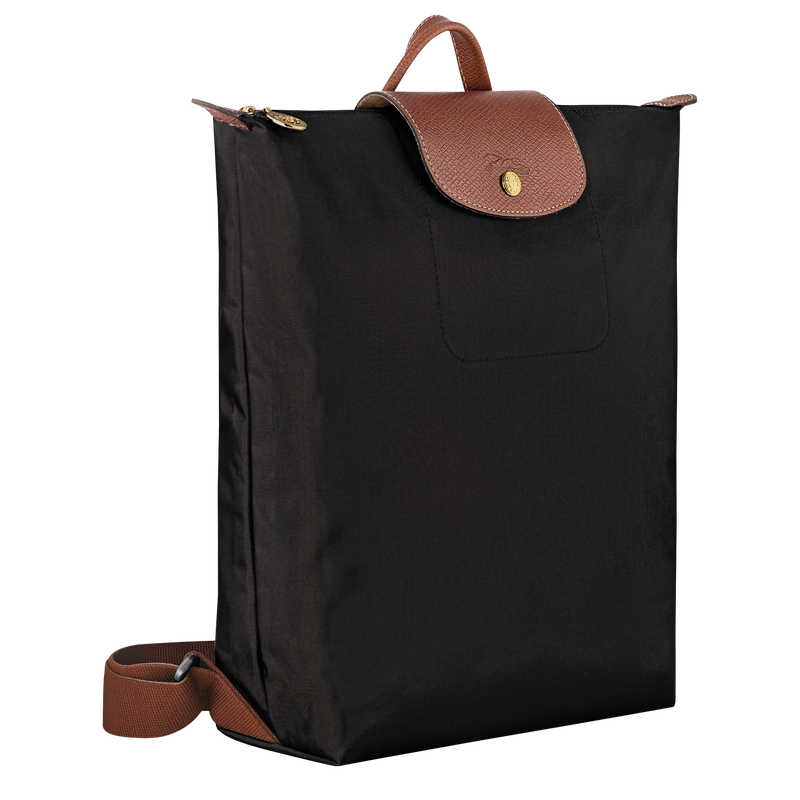 Le Pliage Original M 双肩背包 , 黑色 - 再生帆布  - 查看 3 7