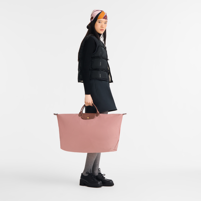 Le Pliage Original XL 旅行包 , 茶粉色 - 再生帆布
