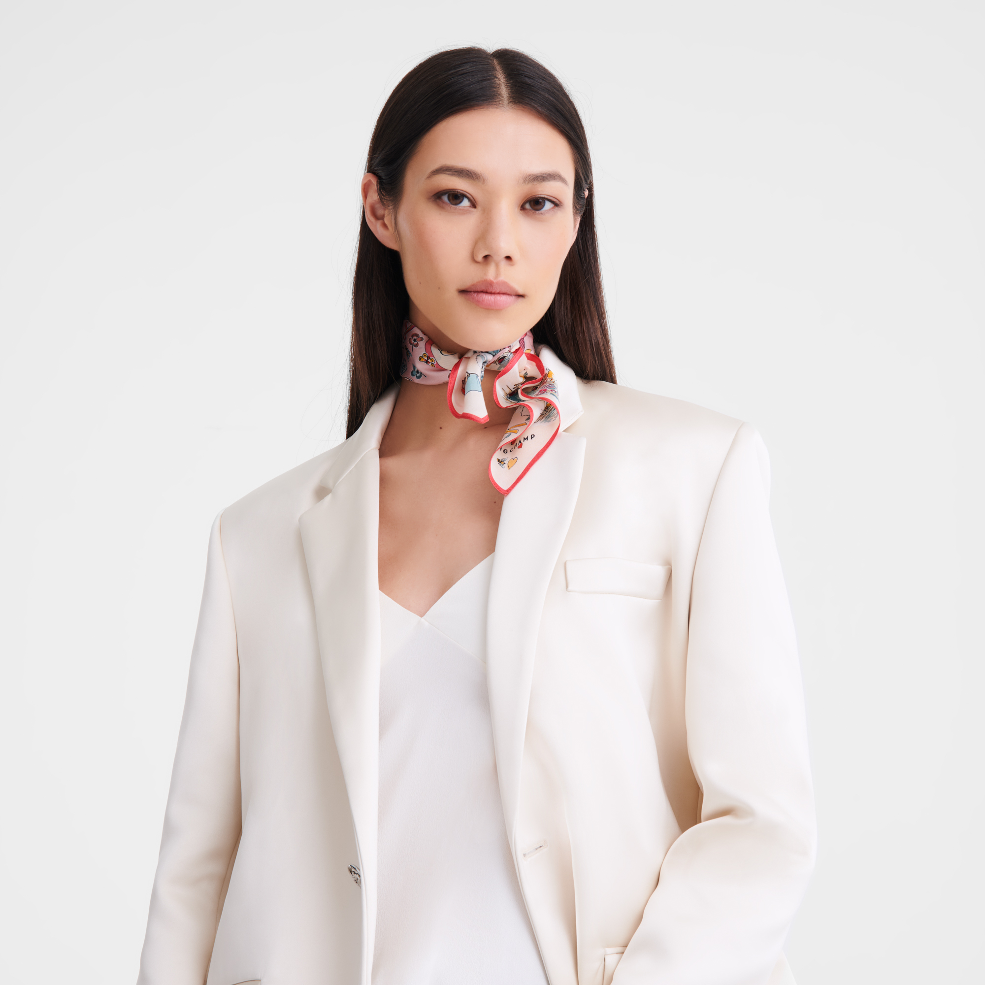 Tour Enchant&eacute;e 丝巾 50, 棉花糖粉