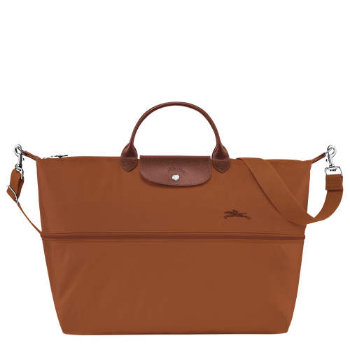 Le Pliage Green Travel bag expandable , Cognac - Recycled canvas - View 5 of  8