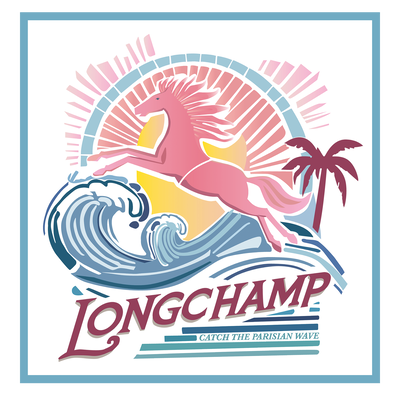 La Vague du Style（时尚浪潮） 丝巾 70 , 彩虹色 - 真丝