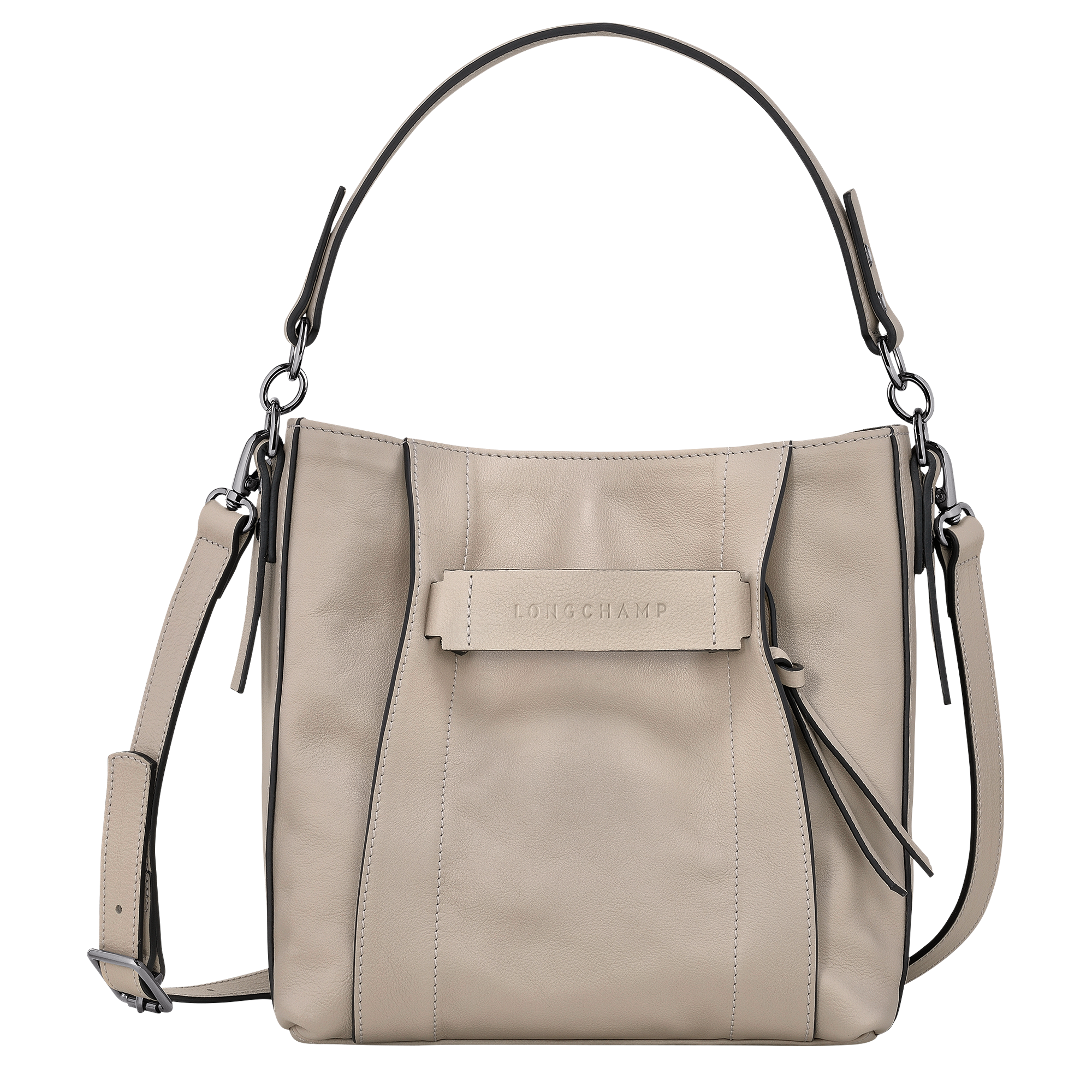 Longchamp 3D 斜挎包 S, 陶灰色
