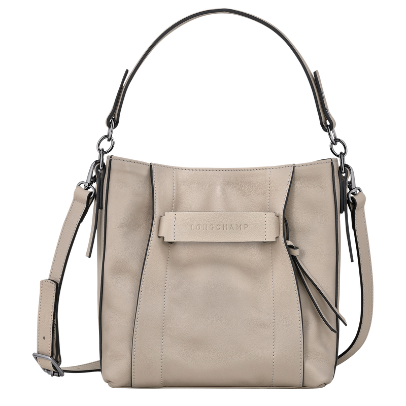 Longchamp 3D S 斜挎包 , 陶灰色 - 皮革  - 查看 1 5