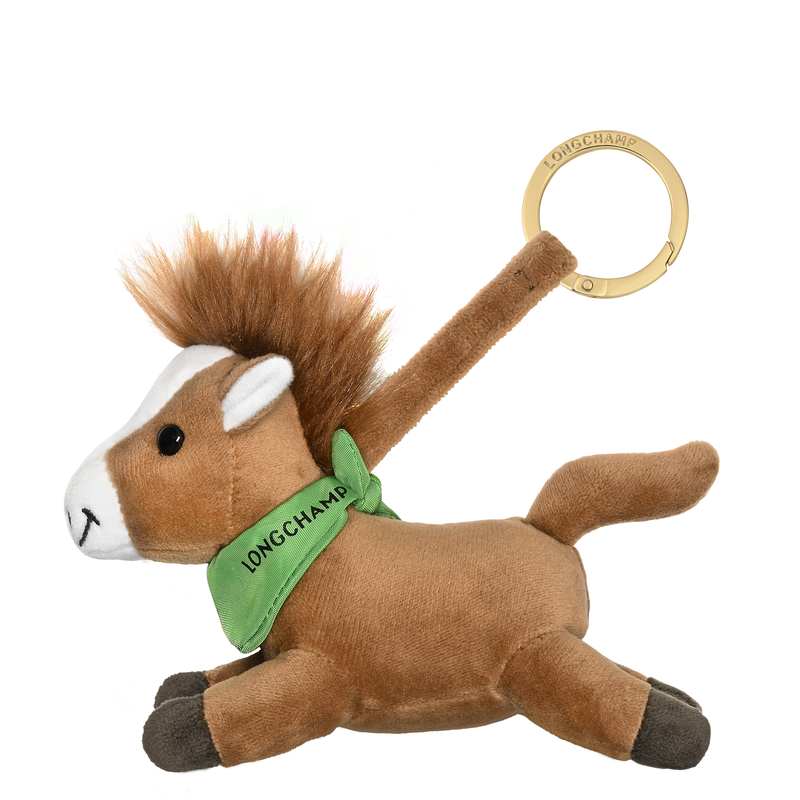 Horse（奔马） 钥匙扣 , 干邑色 - 环保皮草  - 查看 1 1