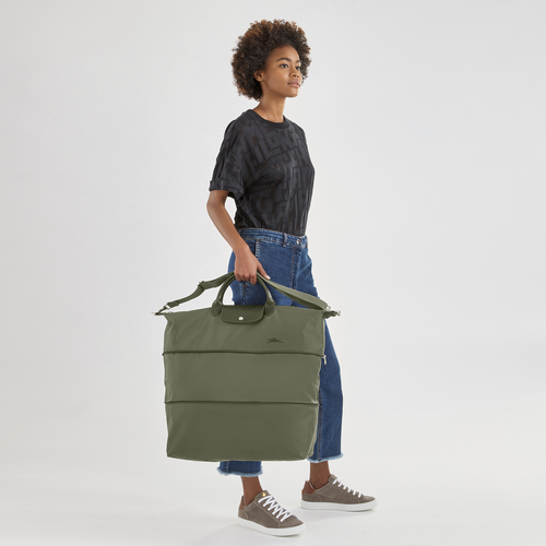 Le Pliage Green Travel bag expandable , Forest - Recycled canvas - View 2 of  6