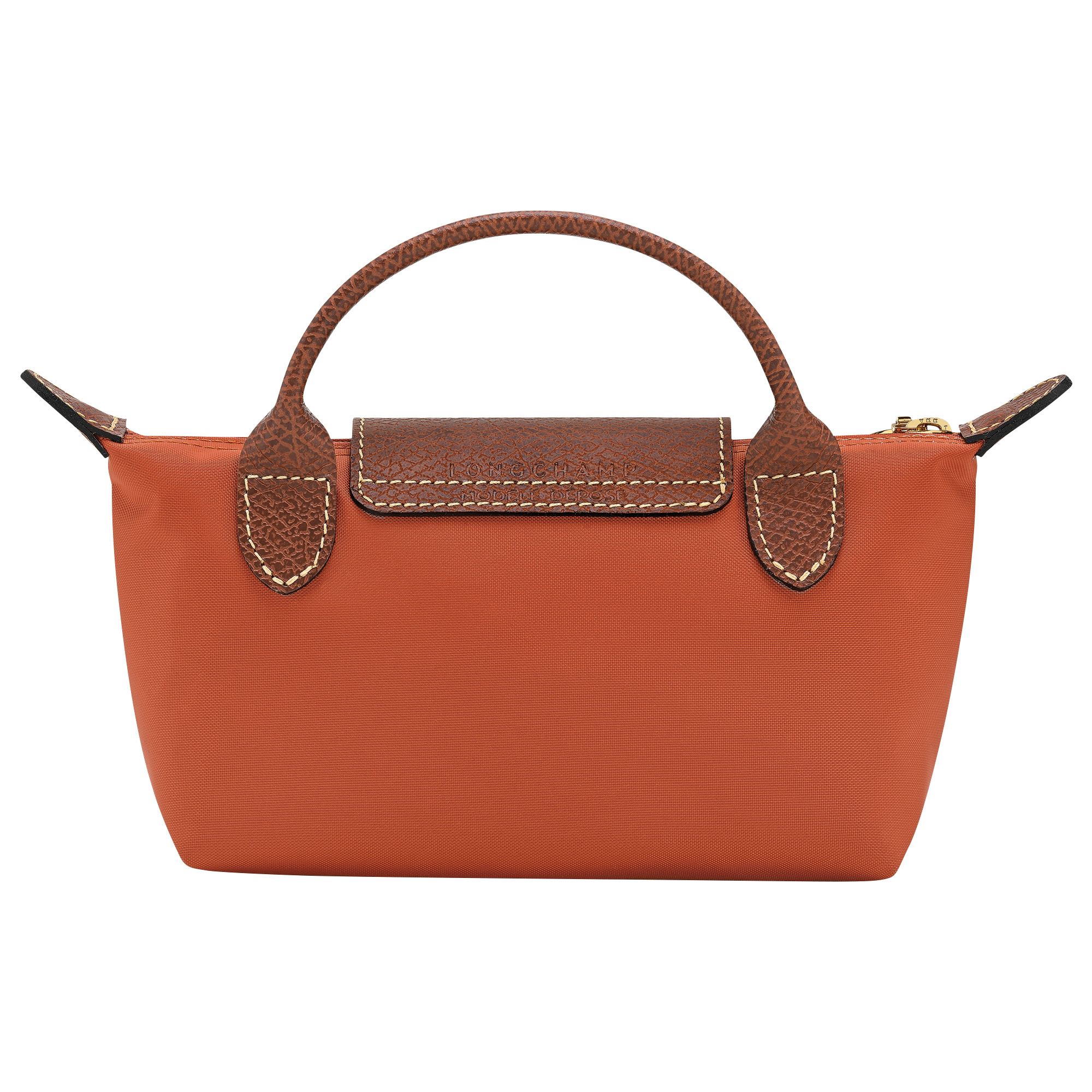 Pouch with handle, Brick - View 3 of
5 - zoom in Le Pliage Original Pouch with handle, Brick