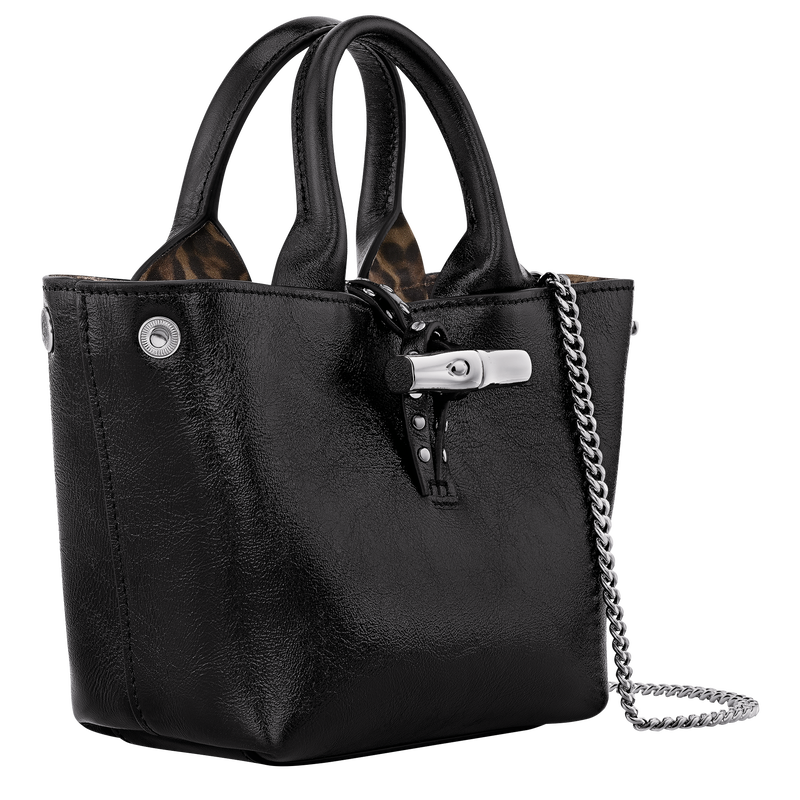 Le Roseau XS Handbag , Black - Leather  - View 3 of  6