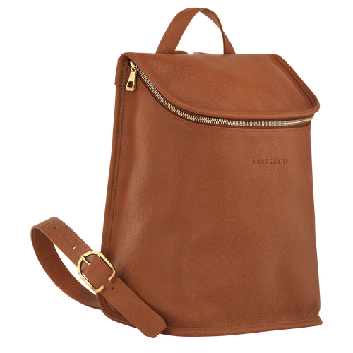 Le Foulonné Backpack , Caramel - Leather - View 3 of  5
