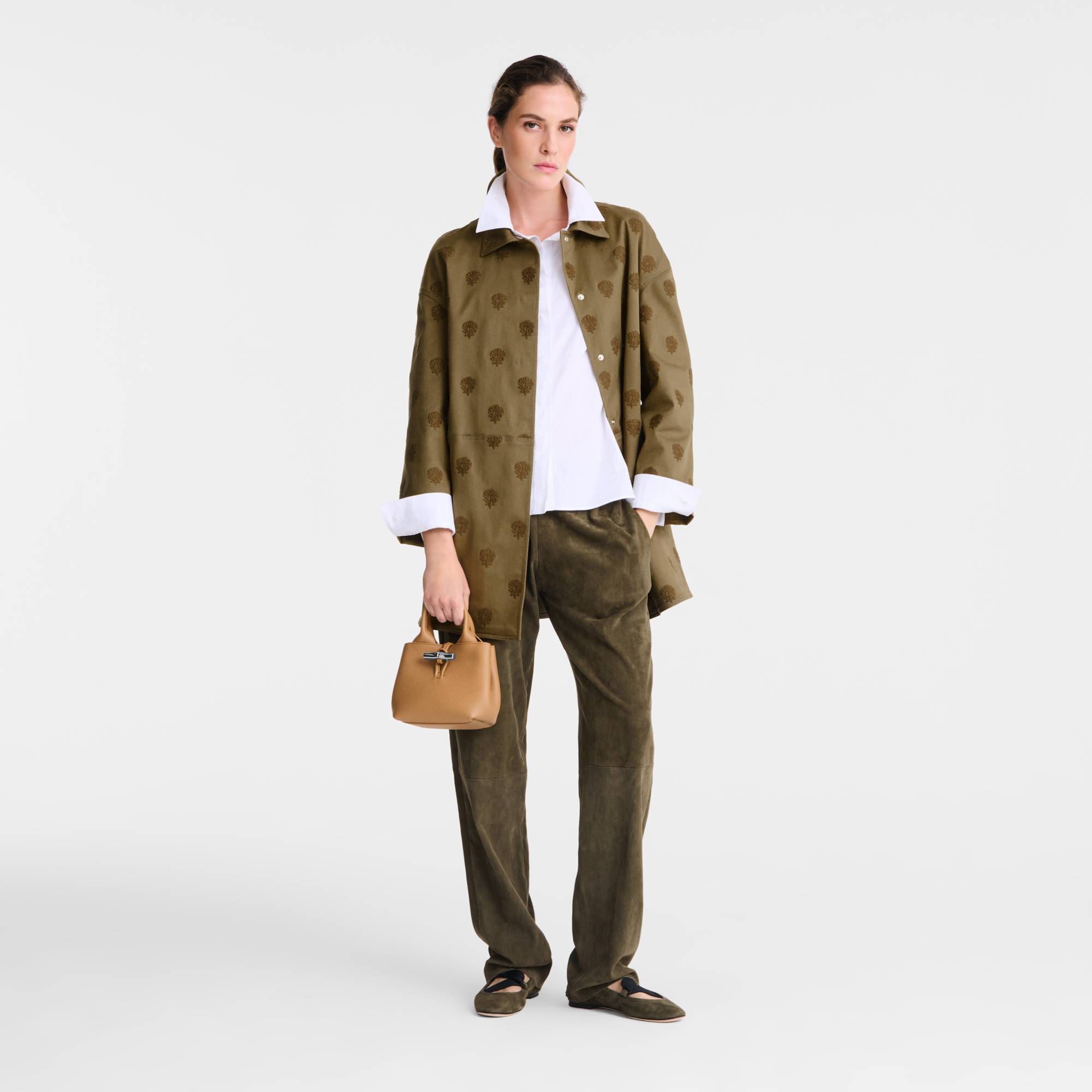 Le Roseau 手提包 XS, 胡桃色