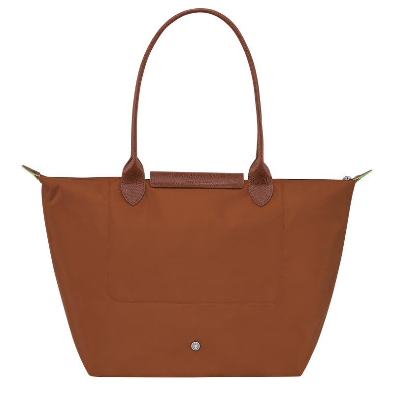 Le Pliage Green L Tote bag , Cognac - Recycled canvas  - View 4 of  7