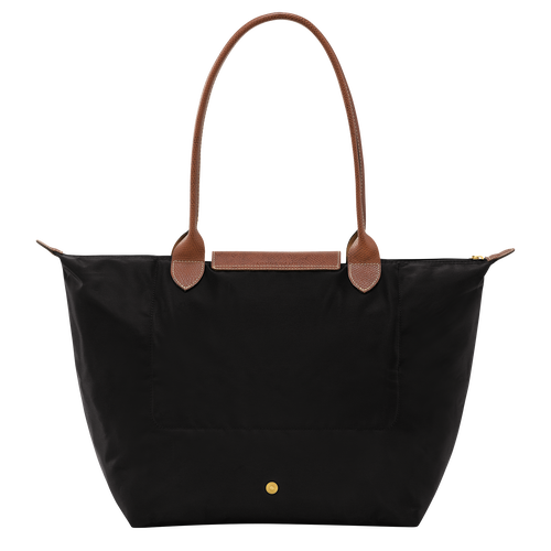 Le Pliage Original L Tote bag , Black - Recycled canvas - View 4 of  6