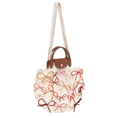 Le Pliage Collection Mesh bag L, Ecru