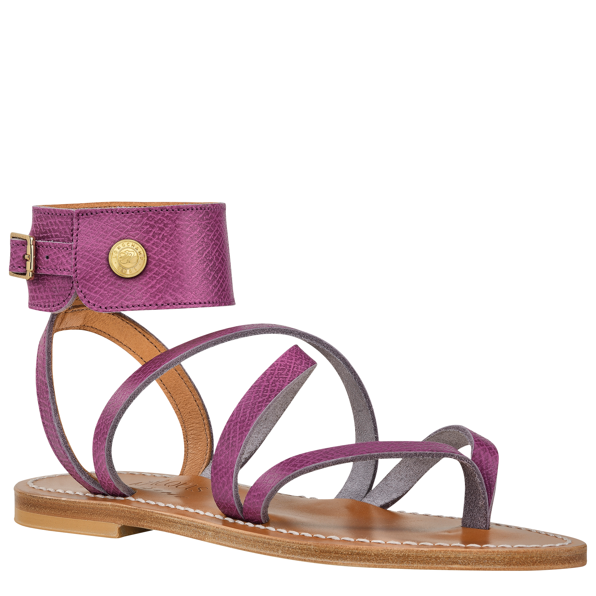 Sandals, 深紫色 - 查看 3
        4 - 放大 Longchamp x K.Jacques Sandals, 深紫色