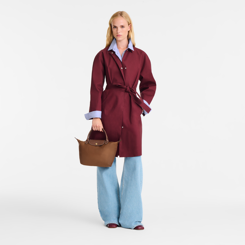 Le Pliage Original S 手提包 , 干邑色 - 再生帆布  - 查看 2 7