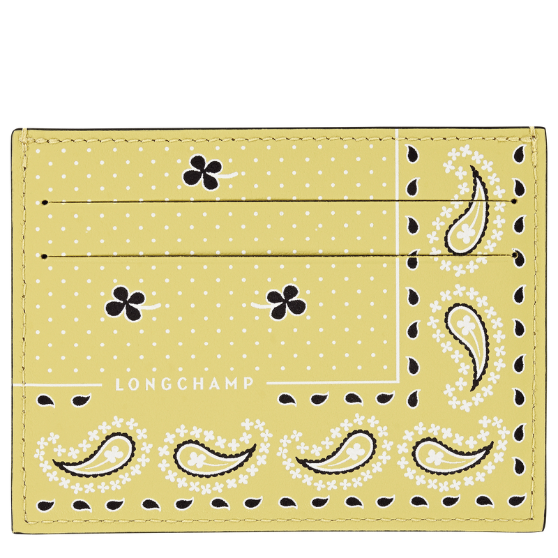 Longchamp Pocket Card holder , Lime - Leather  - View 1 of  2