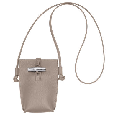 Le Roseau 手机包 , 陶灰色 - 皮革