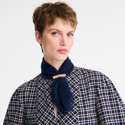 L'Hiver en douceur Stole , Navy - OTHER