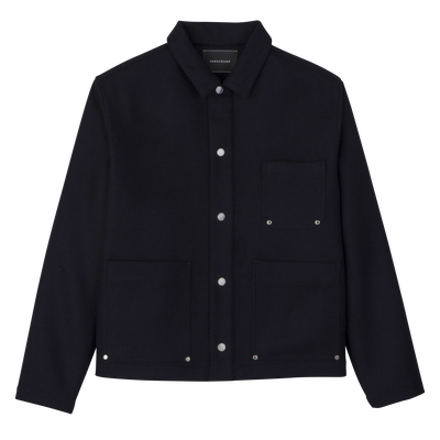 夹克 , 海军蓝色 - 法兰绒