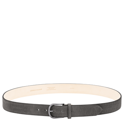 Men's belt , Graphite - Leather