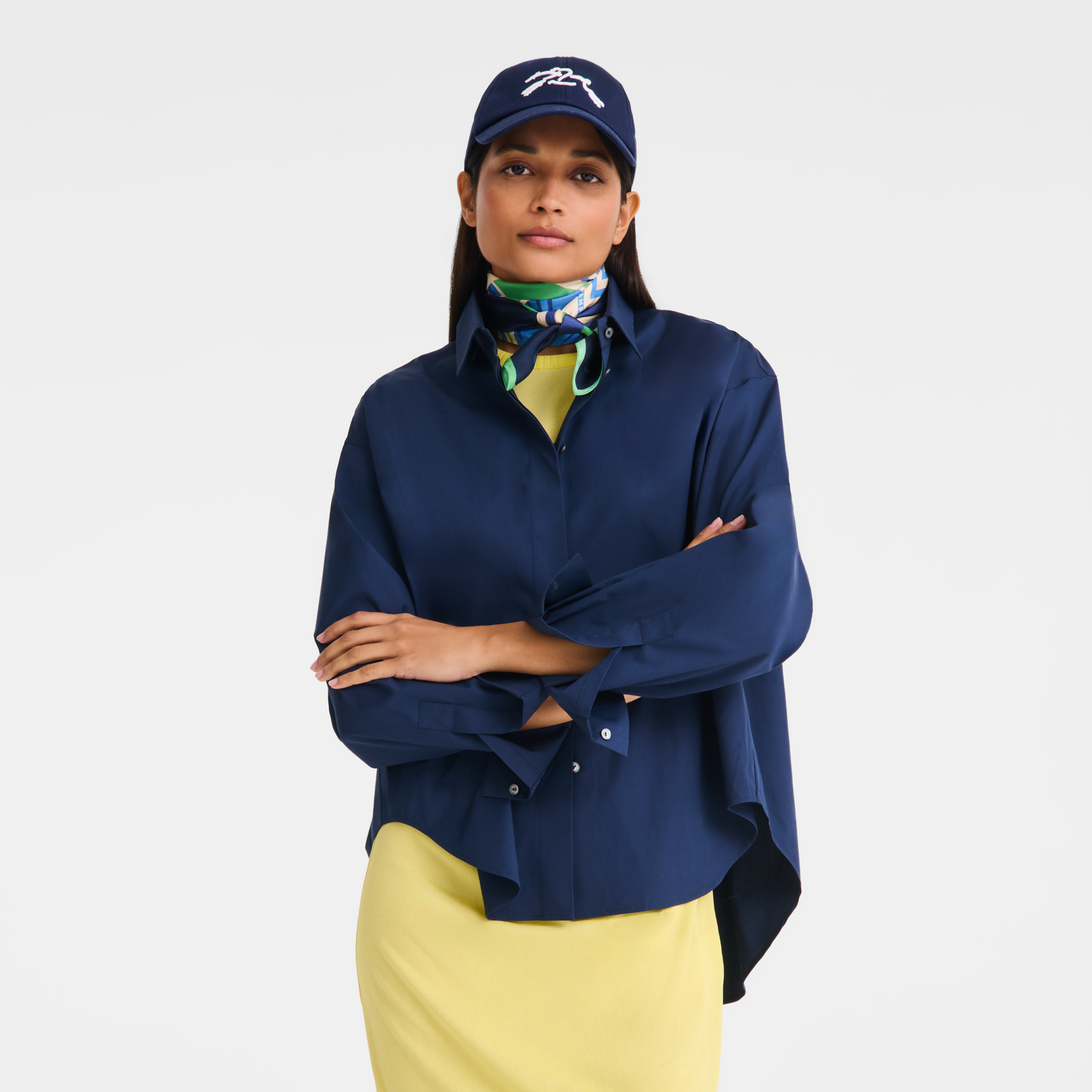 Porte-Bonheur Longchamp 丝巾 70, Thistle