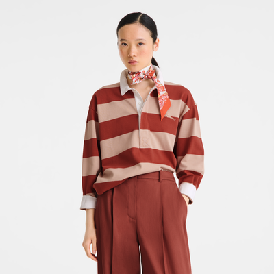 细丝带 , 珊瑚紅色 - 真丝