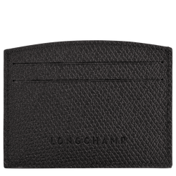 Roseau Card holder , Black - Leather