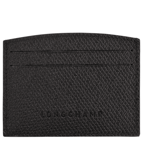 Roseau Card holder , Black - Leather - View 2 of  3