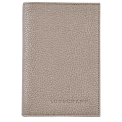 Le Foulonné Passport cover , Turtledove - Leather