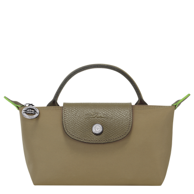 Le Pliage Green 化妆包 , 洋蓟绿 - 再生帆布