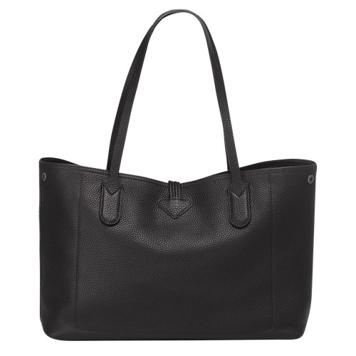 Roseau Essential L Tote bag , Black - Leather - View 4 of  5