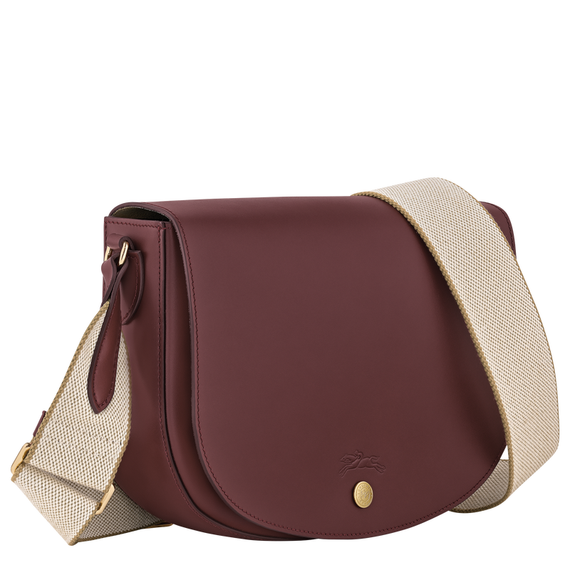 Épure M Crossbody bag , Burgundy - Leather  - View 3 of  5