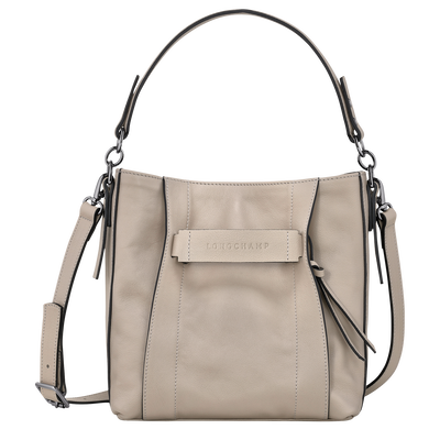 Longchamp 3D S 斜挎包 , 陶灰色 - 皮革