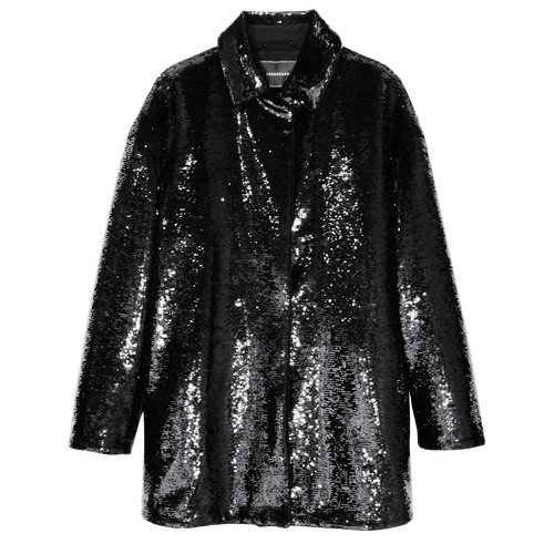 Coat , Black - Sequin - View 1 of  3