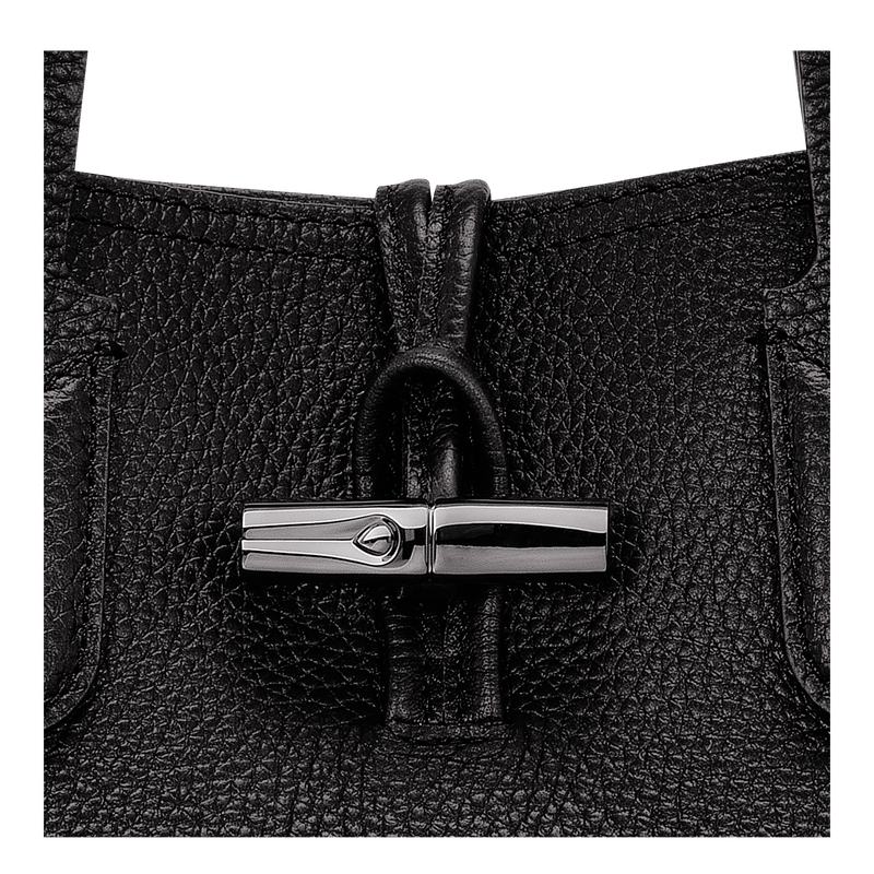 Roseau Essential M Tote bag , Black - Leather  - View 5 of  5