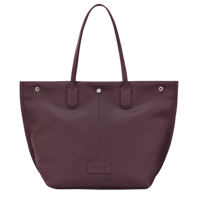 Essential L Tote bag , Eggplant - Leather