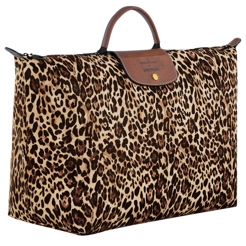 Longchamp X D'heygere 旅行包/双肩背包 S, 黑豹图案