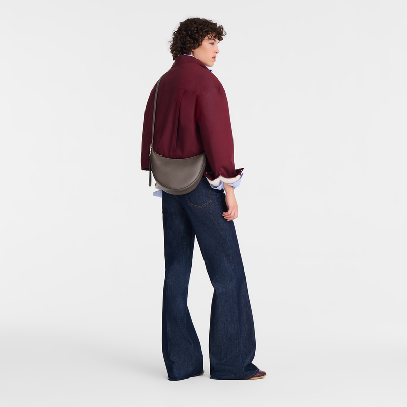 Le Foulonn&eacute; S Crossbody bag , Taupe - Leather  - View 2 of  6