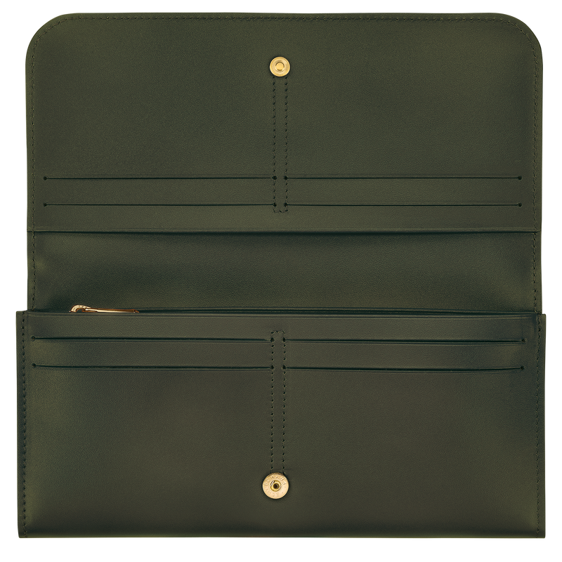 Box-Trot Continental wallet , Khaki - Leather  - View 2 of  2